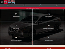 Tablet Screenshot of landersmclartynissanhuntsville.com